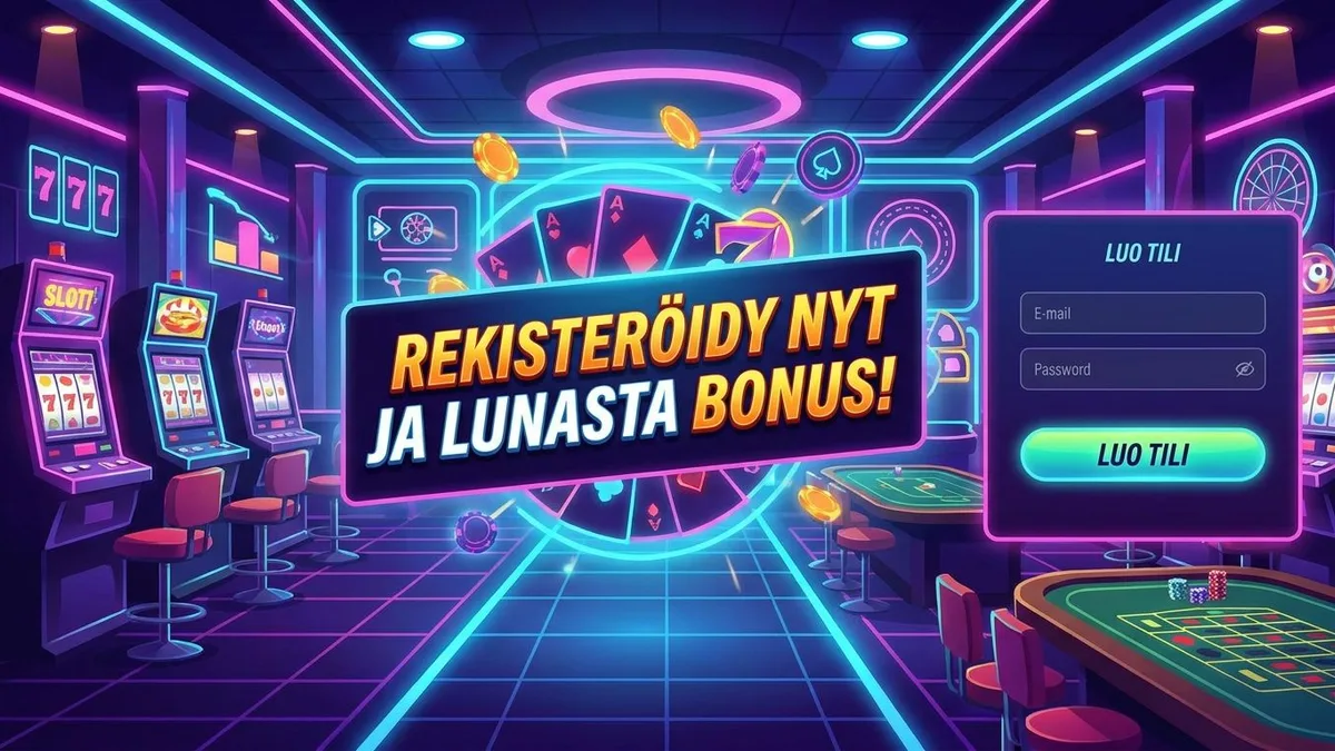Rekisteröidy bonuksella